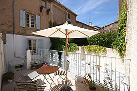 Terrace at Les Hirondelles
