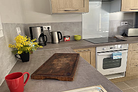 Kitchen at L'Oliveraie holiday villa