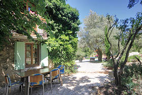 Terrace by the side of the house